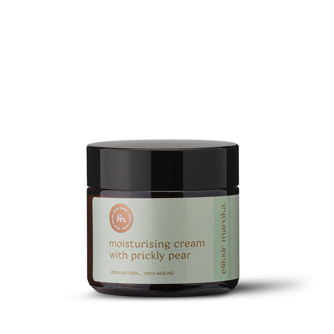 "Kaktusfeigen Creme - 100% Natürliche Feuchtigkeitscreme mit Prickly Pear - Eliksir Maroka"